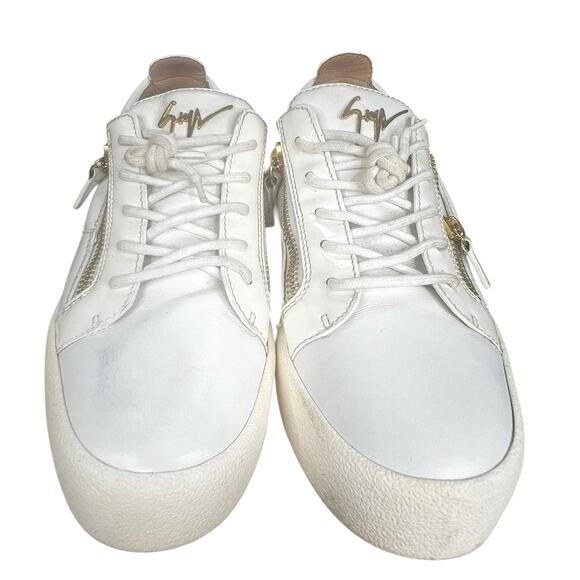 Giuseppe Zanotti Men’s Frankie White Low Sneakers Size 42 US 9 main image 2